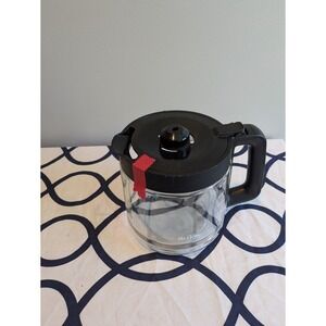 Mr. Coffee 14 Cup Glass Replacement Carafe Coffee Pot Black Handle & Lid